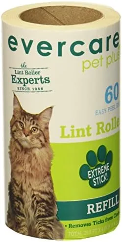 Evercare Paquete de 6 repuestos de rodillo para pelusas para mascotas (30.1 pies x 4 pulgadas cada uno)