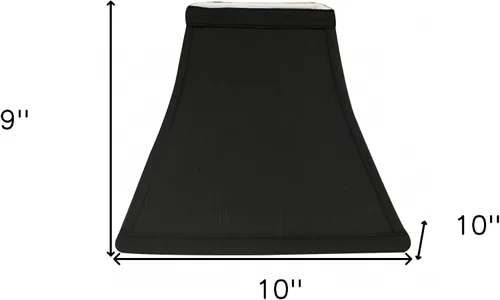 Miniatura 4 de Pantalla Shantung Shantung de 10 pulgadas negra con forro blanco