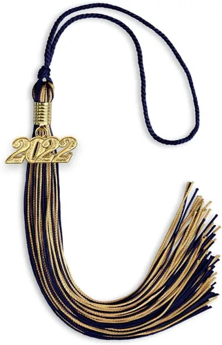 Miniatura 318 de Endea Graduation - Borla de doble color mixto con fecha dorada (negro/dorado antiguo, 2021)