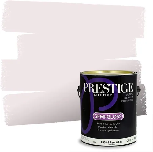 Miniatura 84 de PRESTIGE Pinturas de pintura interior e imprimación en uno, 1 galón, plano, combinación comparable de Sherwin Williams* Kimono Violet*
