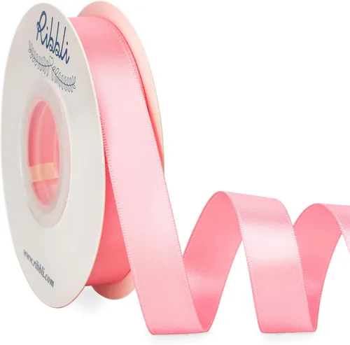 Miniatura 32 de Ribbli - Cinta de satén de doble cara dorada, 1 pulgada x 25 yardas, uso para ramo de lazos, envoltura de regalos, decoración de boda Dorado
