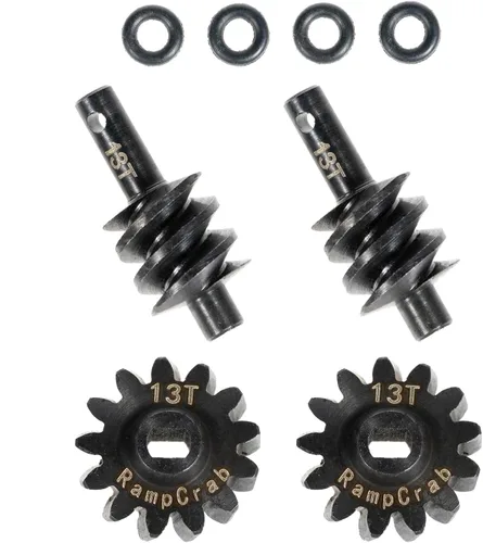 Overdrive - Juego de engranajes diferenciales 13T, 2 juegos, acero endurecido, 1/24, piezas de actualización para Axial SCX24 Bronco Deadbolt JLU