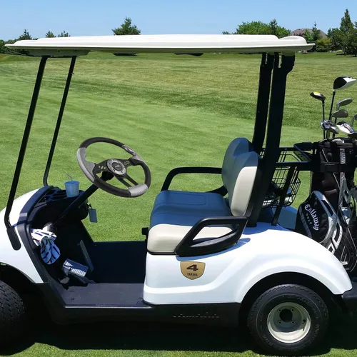 Miniatura 4 de Roykaw Volante universal para carrito de golf compatible con EZGO RXV TXT, Club Car DS Precedent Tempo, Yamaha G29 Drive Drive 2, diseño universal