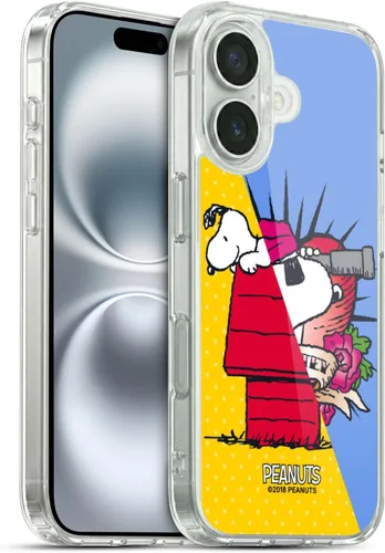 Miniatura 336 de Head Case Designs Funda de gel con licencia oficial de Peanuts Snoopy & Woodstock Halfs and Laughs [protección de grado militar] compatible