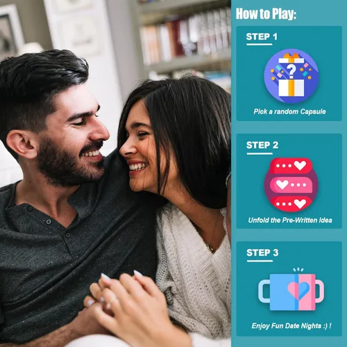 Miniatura 5 de HIONXMGA 60+ Cápsula Sorpresa Ideas para una cita nocturna en una botella, Selección aleatoria y despliega actividades románticas para parejas