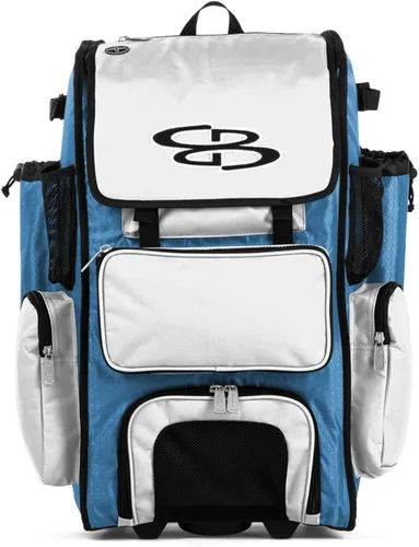 Miniatura 86 de Boombah Rolling Superpack - Bolsa para equipo de béisbol/sóftbol, varios colores, mango telescópico y capacidad para 4 murciélagos, versión
