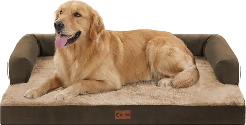 Miniatura 23 de Camas Ortopédicas para Perros de Tamaño Grande, Espuma de Celdas Impermeables tipo Huevera, Camas tipo Sofá para Perros Medianos para Jaula 35x22