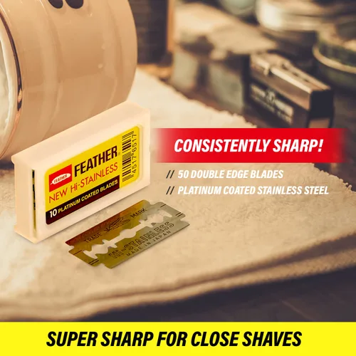 Miniatura 2 de Feather Cuchillas de afeitar de seguridad de doble filo, 10