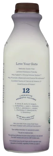 Miniatura 7 de Lifeway Kéfer de leche entera orgánica, miel de coco, 32 onzas, 0.39 oz de proteína, 12 cultivos activos vivos