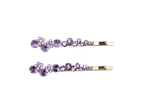 Miniatura 13 de Faship - Un par de pinzas para el cabello con diseño floral AB (2 unidades)