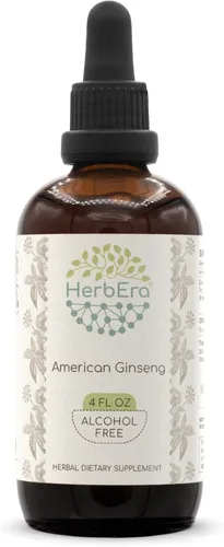 Miniatura 6 de HerbEra American Ginseng B60 - Tintura de extracto de hierbas sin alcohol, gotas líquidas concentradas de ginseng americano natural