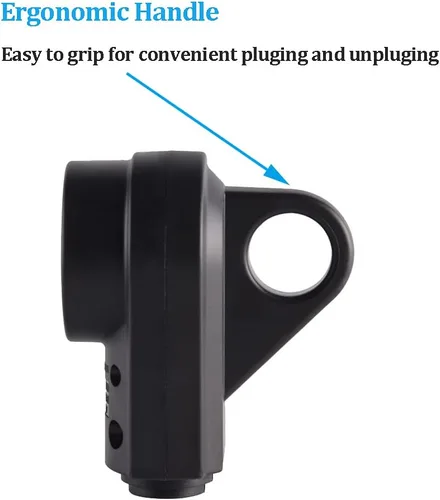 Miniatura 3 de Veepeak Enchufe de reemplazo hembra para RV de 30 amperios TT-30R resistente, conector de extensión de cable de alimentación eléctrica de 3 clavijas