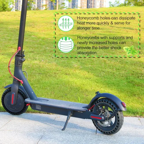 Miniatura 2 de BANGTING 2 neumáticos sólidos de 8.5 x 2 pulgadas para scooter eléctrico, neumático de 8 1/2 x 2 para Gotrax GXL V2/XR/APEX, repuesto de neumáticos