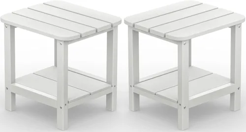 Miniatura 38 de SERWALL Mesa Adirondack de exterior - Mesa auxiliar gris