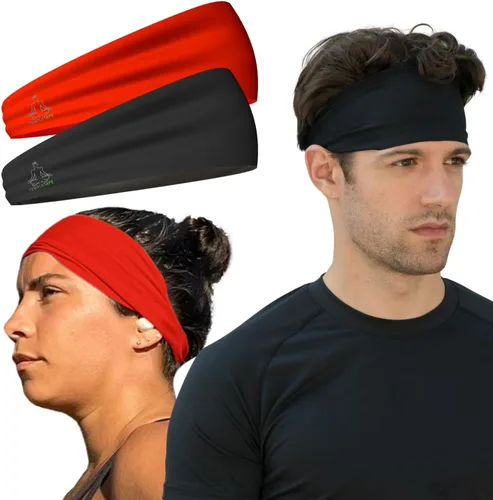 Miniatura 11 de Bandas de sudor Temple Tape - Diademas de entrenamiento para mujeres y hombres - Bandas de sudor para hombres - Bandas de sudor para deportes