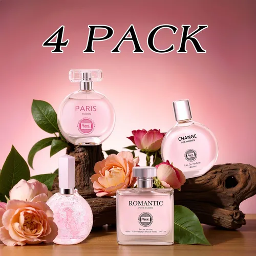 Miniatura 2 de Hybrid & Company Mujer 4 unids Belleza Rosa Cambio París Mujeres Romántico Pour Femme Perfume Natural Spray Fresco Fragancia