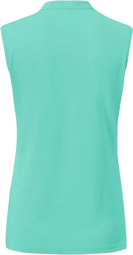 Miniatura 3 de BASUDAM Polo de golf sin mangas para mujer, cuello en V, sin cuello, camisetas de tenis para correr, secado rápido