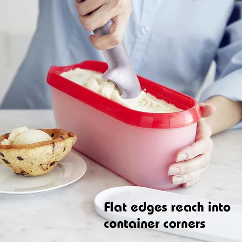 Miniatura 6 de HANSGO Cuchara para helado, 2 unidades, 7 pulgadas, antiadherente, anticongelante, cuchara de helado, diseño de aluminio, apta para lavavajillas