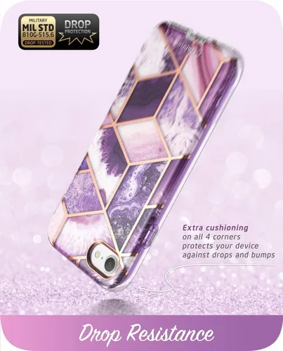 Miniatura 4 de i-Blason Cosmo Series - Funda diseñada para iPhone SE 2020/iPhone 7/iPhone 8, [protector de pantalla integrado] elegante funda protectora
