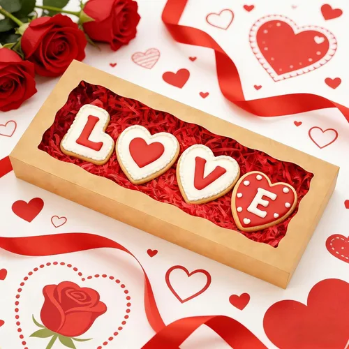 Miniatura 2 de XINHPKGG 5 cajas de galletas con ventana: cajas de panadería de 12 x 5 x 1.5 pulgadas, cajas de golosinas, cajas de fresas cubiertas de chocolate