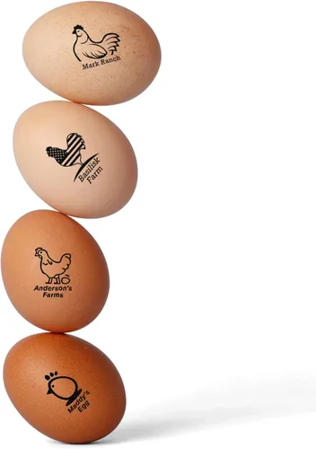 Sellos de huevos para huevos frescos, Sello de huevo de pollo personalizado, Sellos de huevos personalizados, Sellos de huevos para huevos frescos