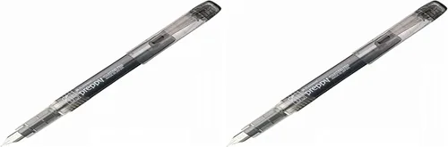 Platina Pluma estilográfica, Preppy, punta mediana, negra (1716013.0) (Paquete de 2)