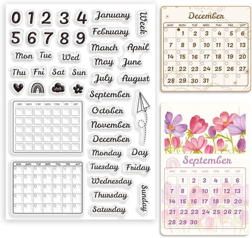 Miniatura 9 de ORIGACH Patrón de fondo Sellos transparentes para hacer tarjetas DIY Scrapbooking álbum de fotos decoración