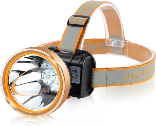 Miniatura 8 de Luces de caza de mapache superbrillantes, linterna frontal LED de alto lúmen con 2 modos de luz, linterna impermeable y recargable, perfecta