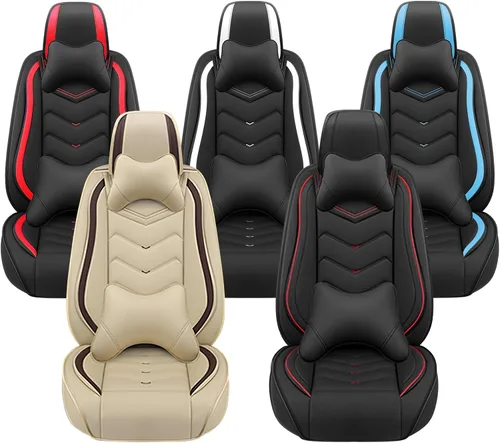 Miniatura 7 de ADERN Fundas de asiento de automóvil para Nissan Altima 2001-2026, funda de asiento de automóvil de piel de napa premium, elegantes fundas de Beige