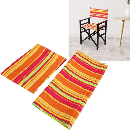 Miniatura 2 de TOPINCN Funda para silla, 1 juego de tela de repuesto para silla de director casual, kit de tela para sillas plegables portátiles, suministros