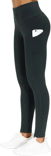 Miniatura 3 de The Gym People - Pantalones deportivos gruesos de tiro alto, con bolsillos y control de abdomen, leggings para entrenar, correr, hacer yoga