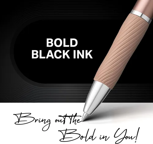 Miniatura 3 de Sharpie S-Gel, bolígrafos de gel, barril de metal elegante, champán, punta media (1/32 pulgadas), tinta negra, 12