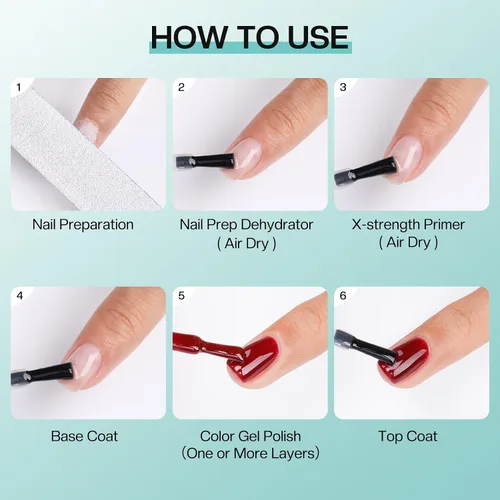 Miniatura 7 de Morovan Preparación de uñas deshidrata e imprimación X-strong, sin quemaduras y deshidratador de uñas no ácido para polvo acrílico, secado rápido