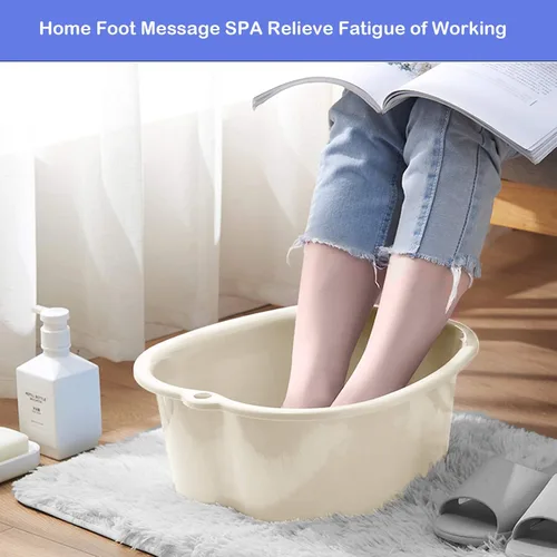 Miniatura 4 de Cuenca de baño de remojo de pies: lavabo de plástico para pies para remojar los pies - bañera de remojo de pies con puntos de masaje - Cubo