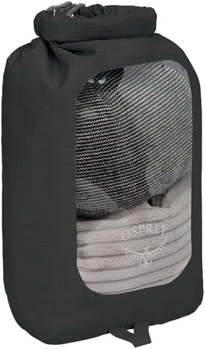 Osprey Saco seco impermeable con ventana Negro