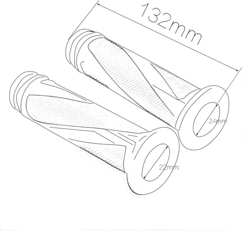 Miniatura 6 de Krace - Agarraderas de mano para motocicleta de 7/8 pulgadas con tubo de acelerador anodizado CNC de giro rápido, control de palanca motorizado