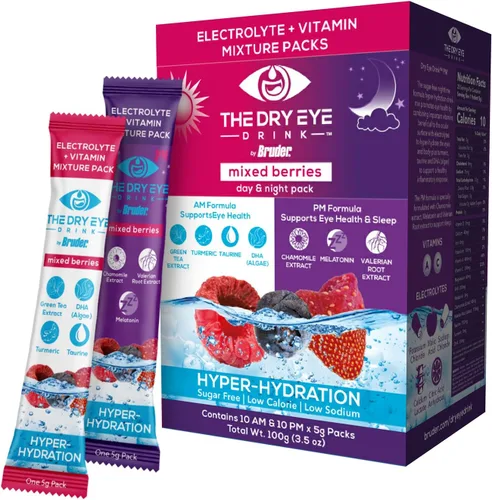 Miniatura 9 de l Hidratación definitiva para ojos secos l Paquetes de electrolitos en polvo sin azúcar l Mezclado con vitaminas, té verde, cúrcuma, taurina y DHA l