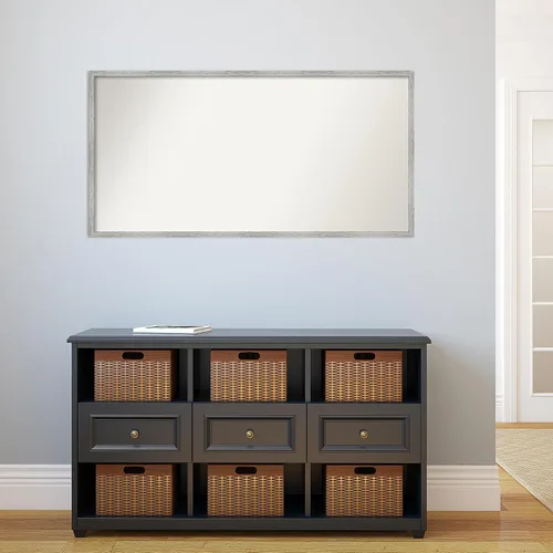 Miniatura 584 de Amanti Art Espejo de baño blanco para sobre el fregadero, 32 x 45 pulgadas, espejo de tocador rectangular blanco esbelto, marco de madera moderno