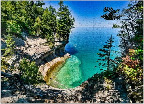 Miniatura 7 de MyPuzzle The Towering View of Lake Superior from Michigan On The Upper Peninsula - Rompecabezas prémium de 1000 piezas para adultos