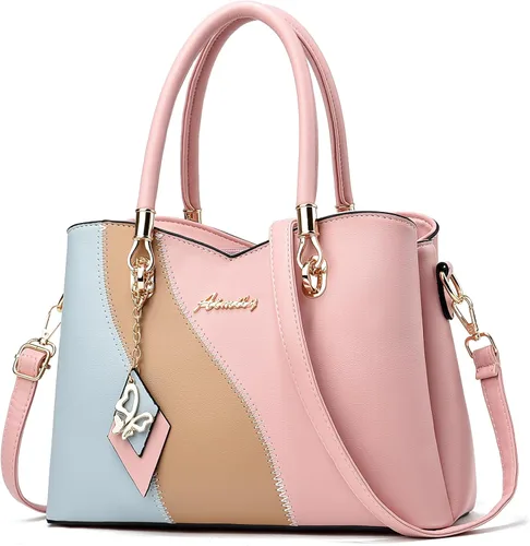 Miniatura 10 de Bolsos y carteras para mujer de DAINAOTM, bolsos estilo tote de cuero PU, cartera de señora con asa superior, bolso cruzado, bolso de hombro PU