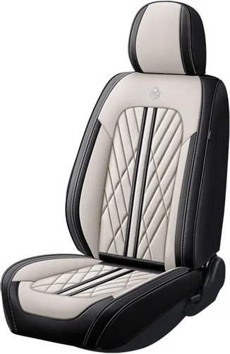 Miniatura 2 de Juego de fundas de asiento de automóvil de cuero nappa impermeables y transpirables de ajuste universal, cojín protector para vehículo automotriz
