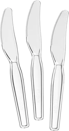 Miniatura 2 de Settings - Cucharas de té desechables de plástico transparente, 50 cucharas de fiesta por paquete