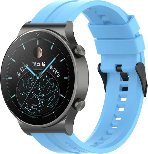 Miniatura 24 de FitTurn Band Compatible with Huawei Watch 5 4 Pro/GT 6 5 4 3 2 Pro/GT 2e/GT 6 5 4 46mm/GT2 46mm/GT Active/ Replacement Straps Silicone Bands