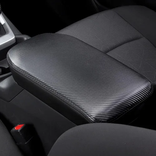 Miniatura 10 de INTGET Funda para reposabrazos de consola central para Toyota RAV4 2025, accesorios 2024 2023 2022 2021 2020 2019 de cuero para consola media, Negro