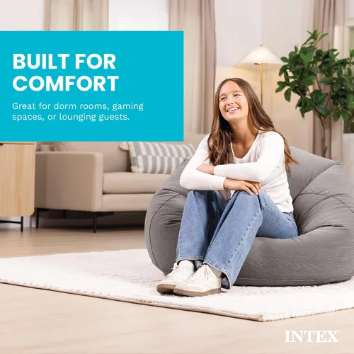 Miniatura 5 de Intex Bolsa silla inflable, 42" x 41" x 27," Beige