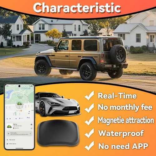 Miniatura 5 de Rastreador de vehículos Mini GPS en tiempo real, diseño magnético impermeable, sin tarifas mensuales, rastreador de automóvil oculto compatible