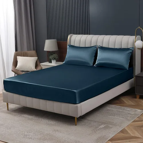 Miniatura 42 de Homiest Sábana Plana de Satén Blanco - Ropa de Cama de Colchón Full de Lujo y Ultra Suave