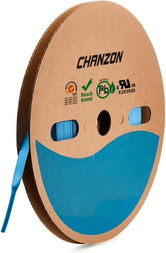 Miniatura 69 de CHANZON - Tubo termorretráctil de poliolefina de 2:1, relación 3/16" (5mm), rollo de 8 pies (2.5M de longitud total), funda transparente