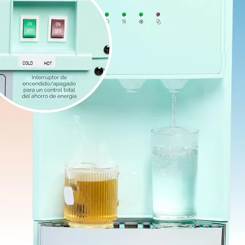 Miniatura 5 de Igloo Dispensador de enfriador de agua con carga inferior retro, opciones de temperatura caliente, fría o ambiente, capacidad para botellas de 3 o 5