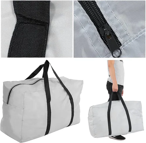 Miniatura 4 de VGEBY Bolsa inflable para kayak, bolsa de transporte plegable grande para kayak/barco/canoa, mar, pesca, rafting, natación, campamento (gris)